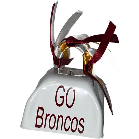 Go Broncos NFL Football Team Cow Bell Fan Handmade - Picture 4 of 8